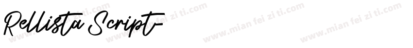 Rellista Script字体转换